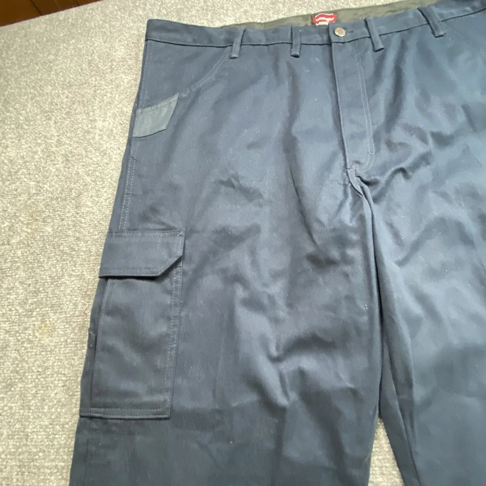 Wrangler Workwear Cargo Pants Mens 44x30 Blue Utility Workwear Industrial Rugged